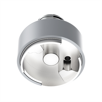 M30X3.5 Thread-On Shift Knob Mounting Adapter For Eaton Fuller Style 9/10 Shifter - Liquid Silver