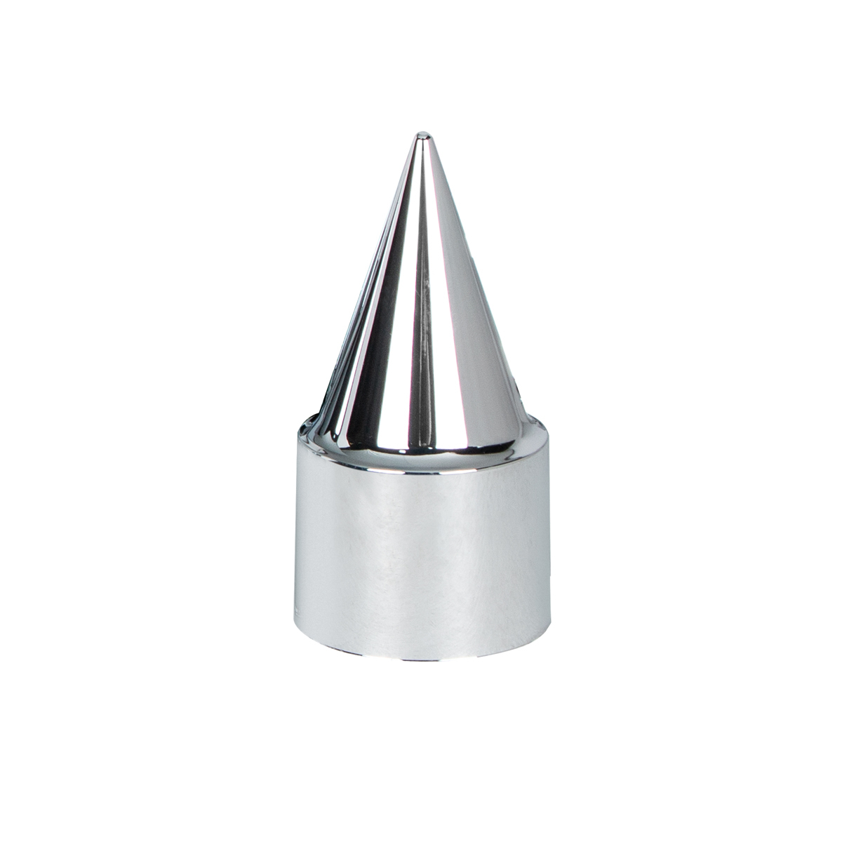 33mm X 4-1/4" Chrome Plastic Stiletto Nut Cover - Thread-On (Bulk)