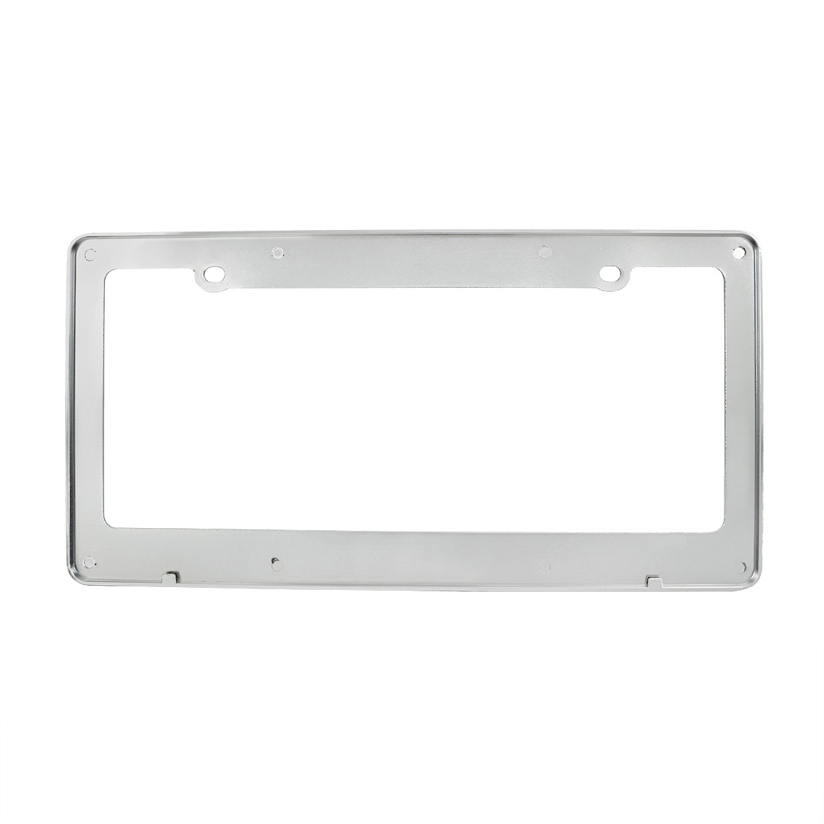 Diamond Plate License Plate Frame - Chrome