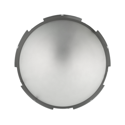 5 Even Notched Chrome Dome Front Hubcap - 3/4" Side Wall