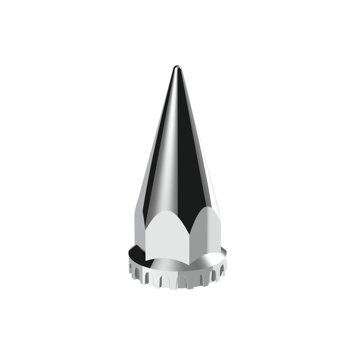 33mm X 4-3/4" Chrome Super Spike Nut Covers - Push-On (Box of 10)