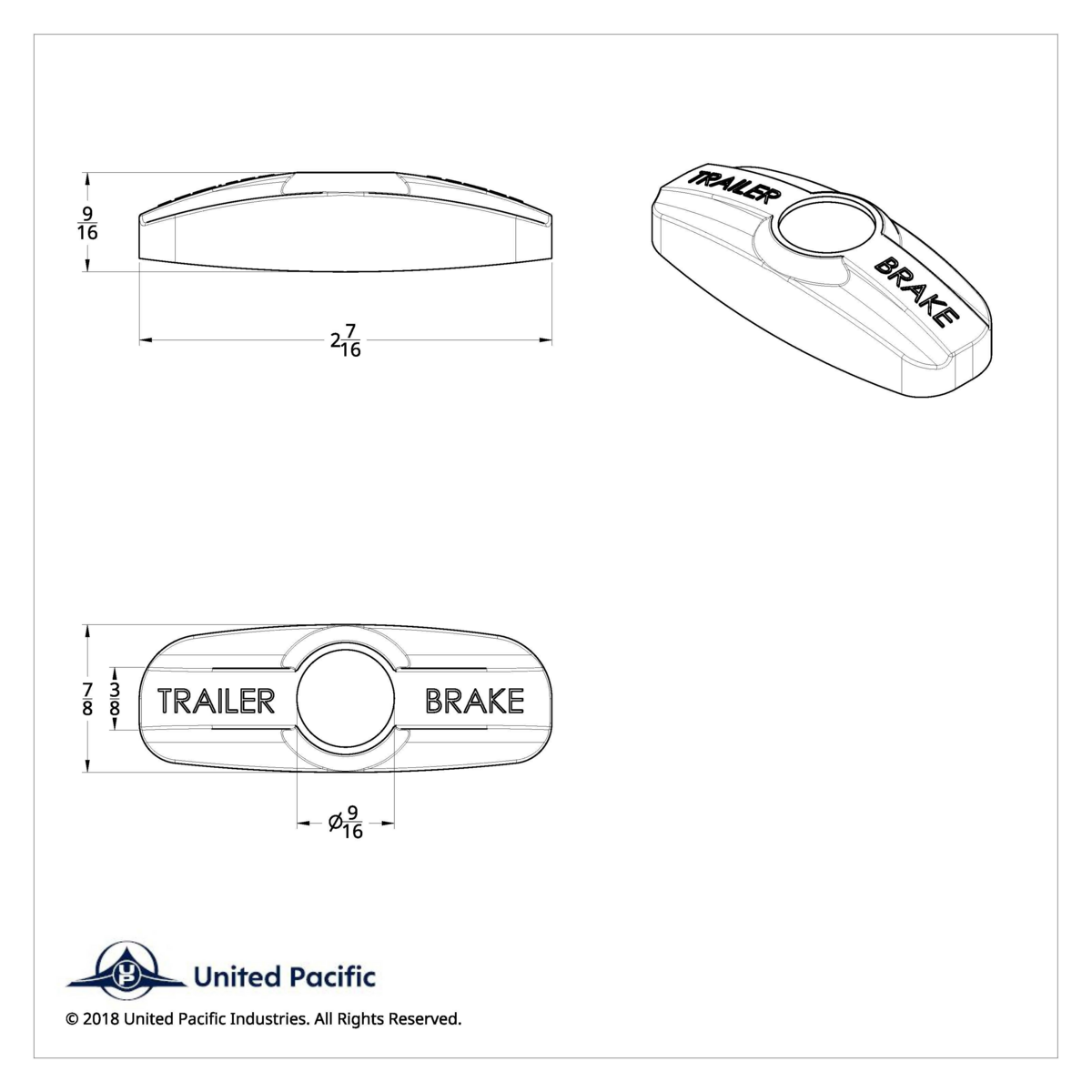 Trailer Brake Cover For Freightliner Century 1996-2011, Columbia 2001-2017- Indented
