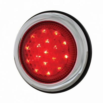17 LED Chrome Bezel Flush Mount Tail Light
