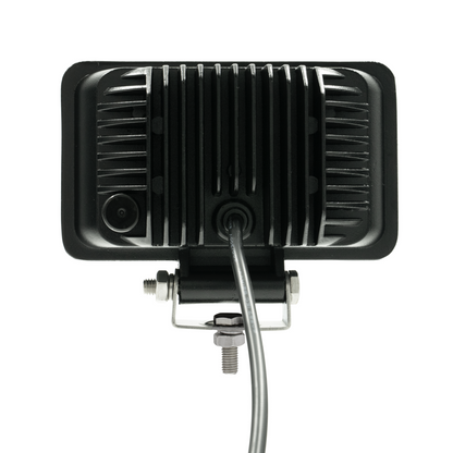 8 High Power LED Rectangular Work Light With Chrome Reflector