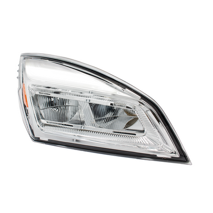 High Power Chrome LED Headlight For 2018-2024 Freightliner Cascadia-Driver and Passenger (2pcs)