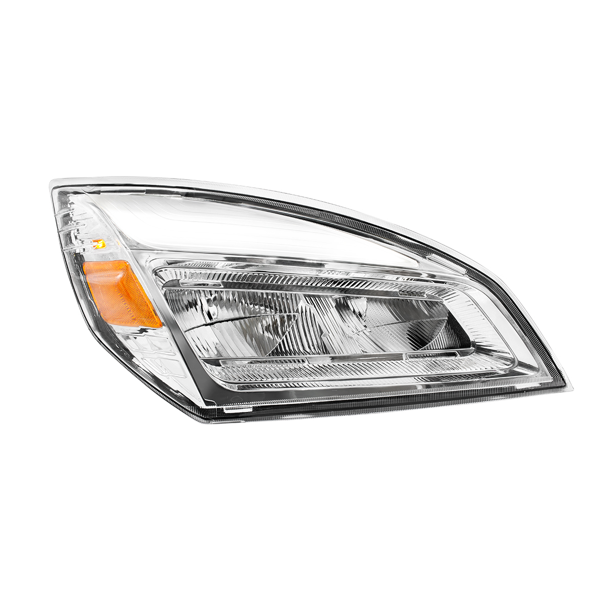 High Power Chrome LED Headlight For 2018-2024 Freightliner Cascadia-Driver and Passenger (2pcs)