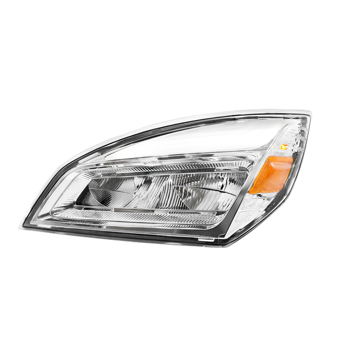 High Power Chrome LED Headlight For 2018-2024 Freightliner Cascadia-Driver and Passenger (2pcs)