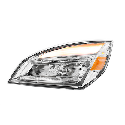 High Power Chrome LED Headlight For 2018-2024 Freightliner Cascadia-Driver and Passenger (2pcs)