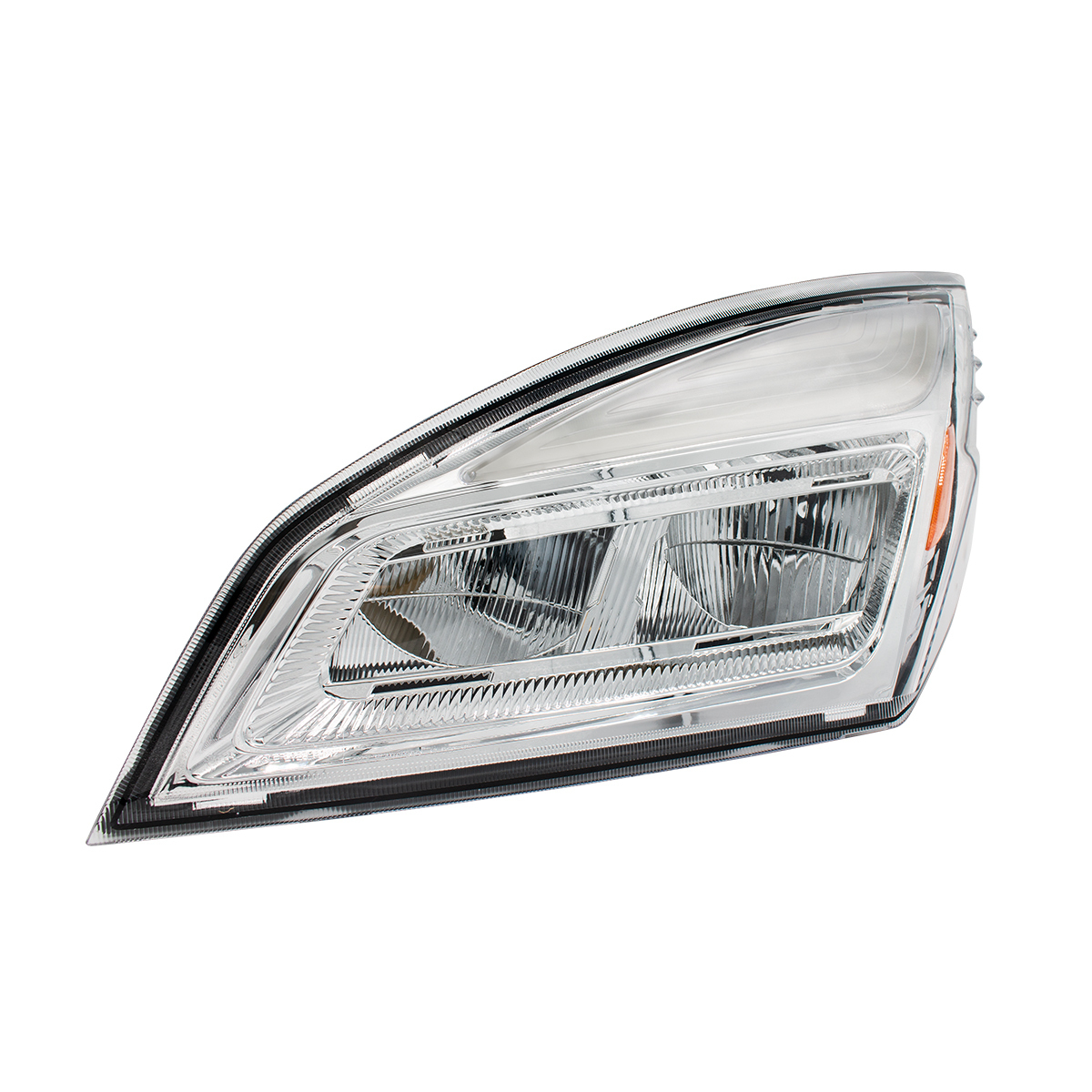 High Power Chrome LED Headlight For 2018-2024 Freightliner Cascadia-Driver and Passenger (2pcs)