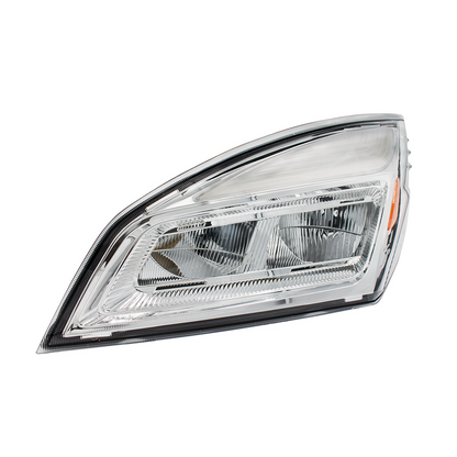 High Power Chrome LED Headlight For 2018-2024 Freightliner Cascadia-Driver and Passenger (2pcs)