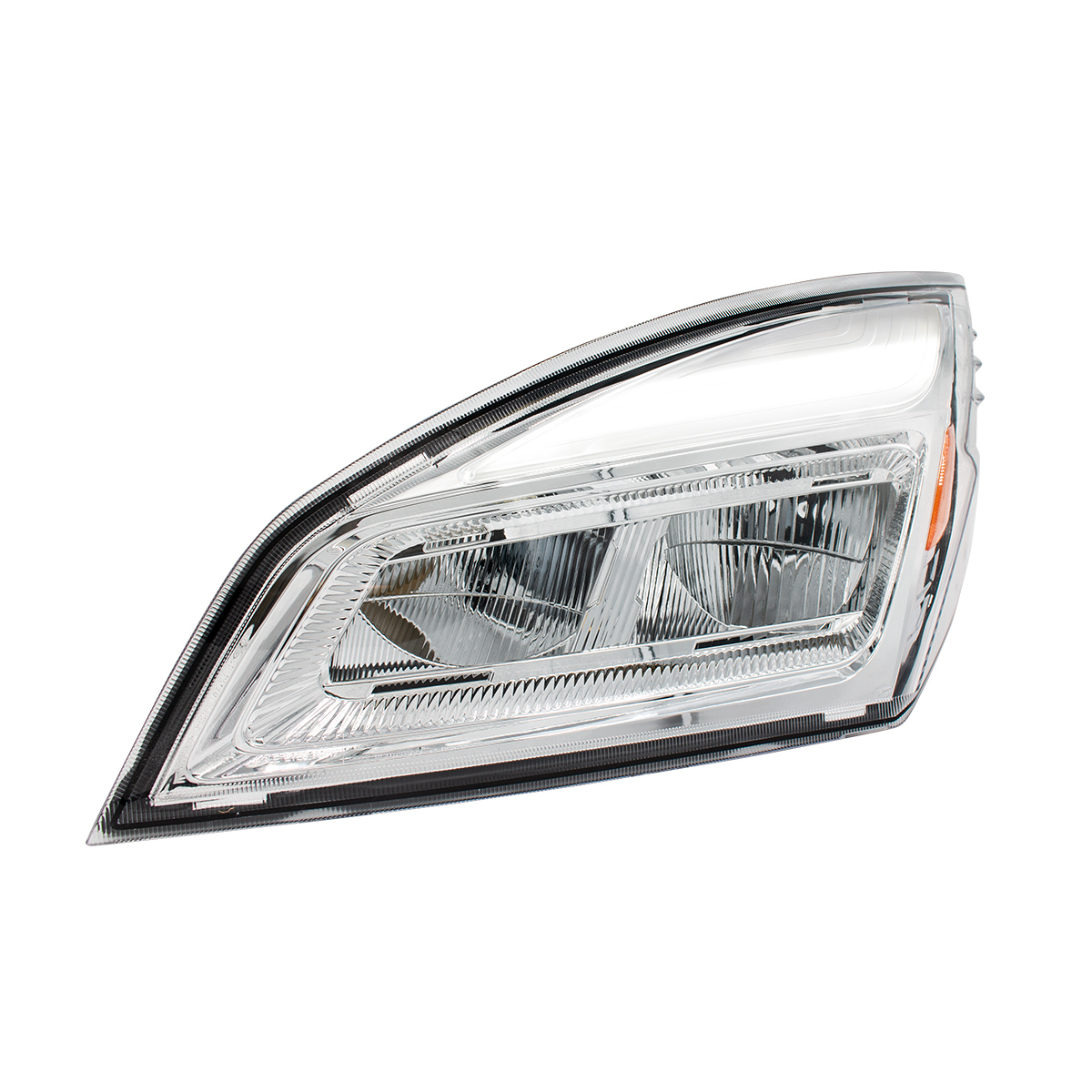 High Power Chrome LED Headlight For 2018-2024 Freightliner Cascadia-Driver and Passenger (2pcs)