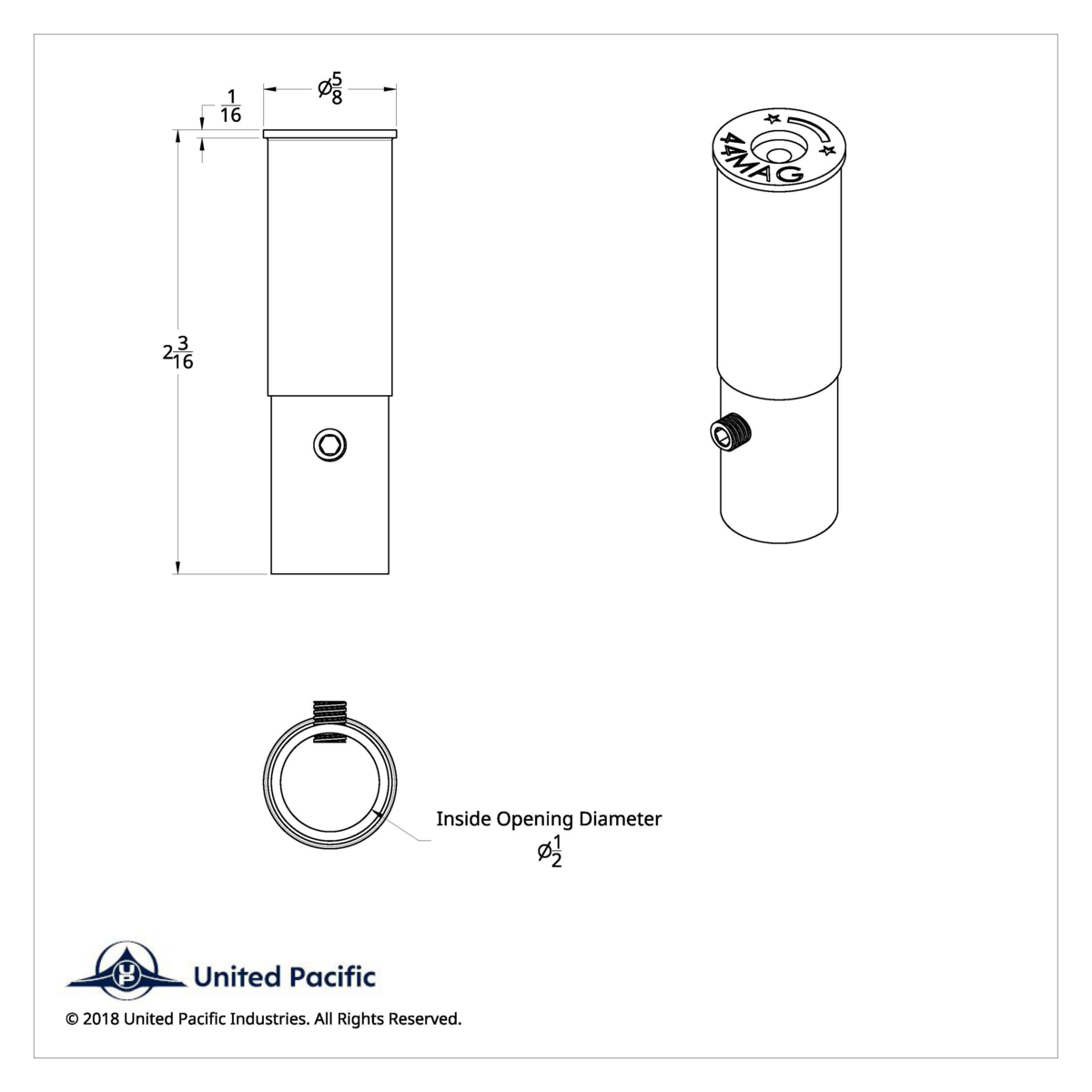 Aluminum 44-MAG Casing Style Toggle Switch Extensions For Kenworth (2-Pack)