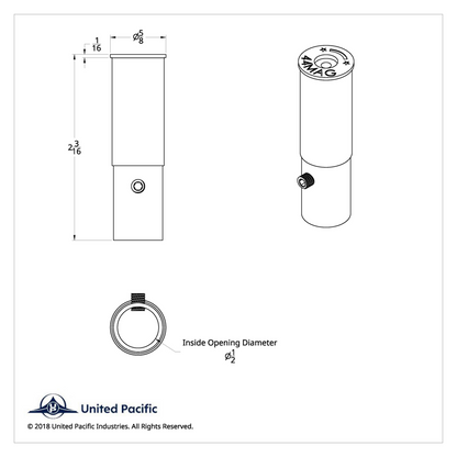 Aluminum 44-MAG Casing Style Toggle Switch Extensions For Kenworth (2-Pack)
