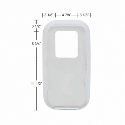 Chrome Shift Plate Cover For Peterbilt Trucks - Fits OEM S22-6041M01-268 (Bulk)