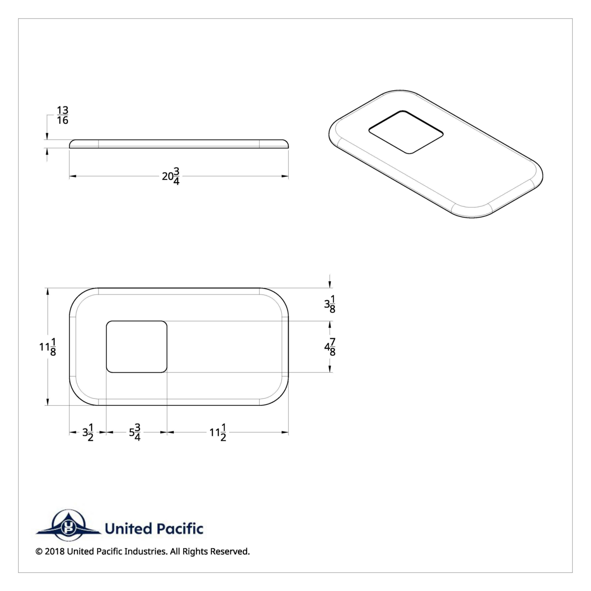 Chrome Shift Plate Cover For Peterbilt Trucks - Fits OEM S22-6041M01-268 (Bulk)