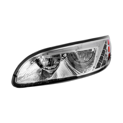 Chrome LED Headlight For Peterbilt 386 (2005-2015) & 387 (1999-2010) - Driver