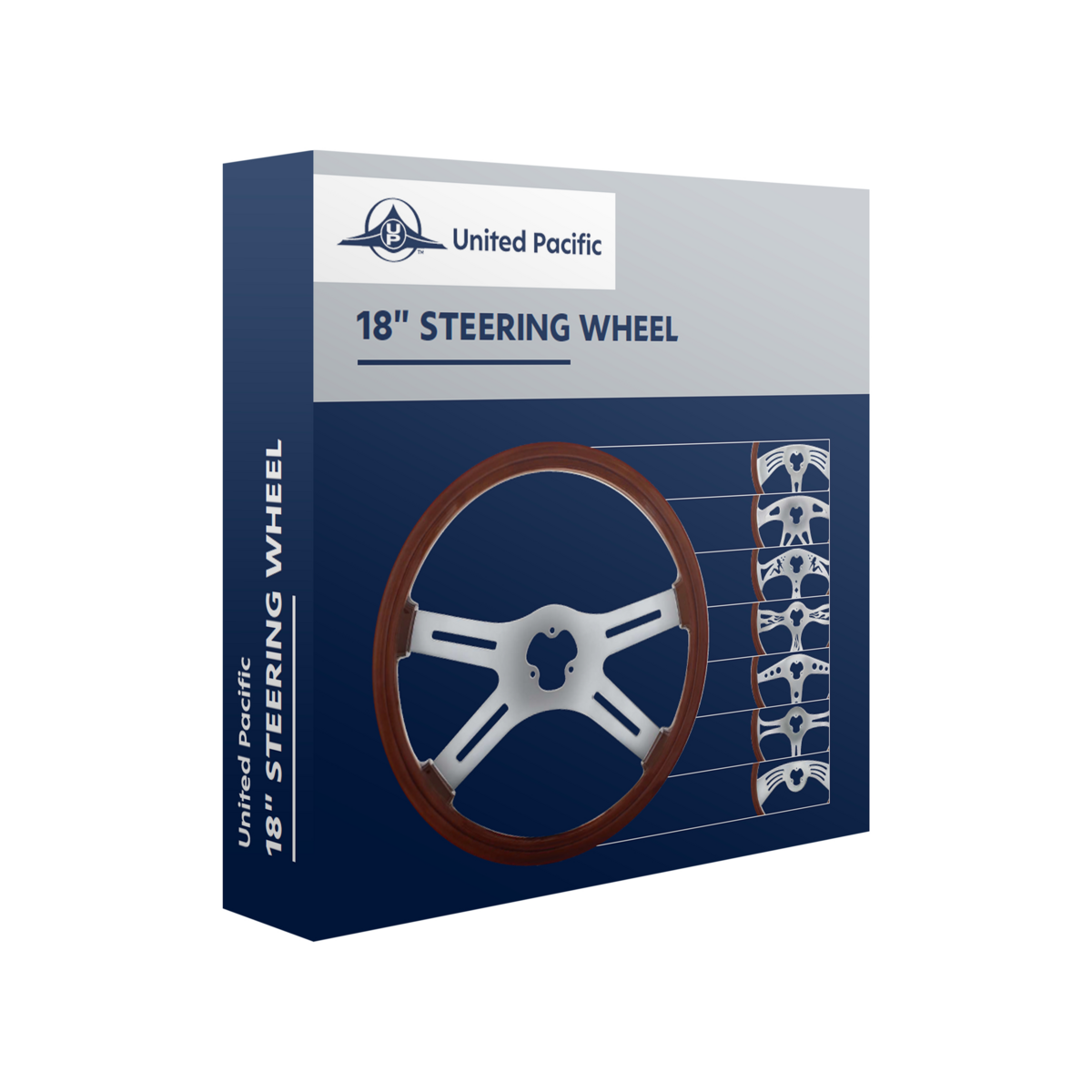 18" Chrome Boss Steering Wheel
