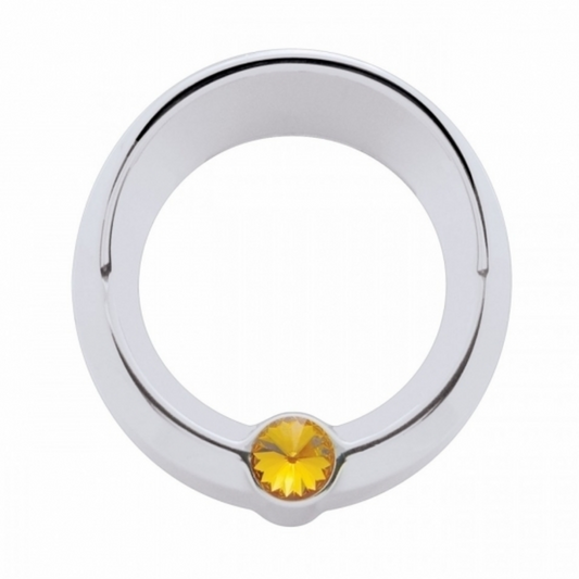 Signature Series Small Gauge Cover With Visor For Freightliner - Amber Crystal
