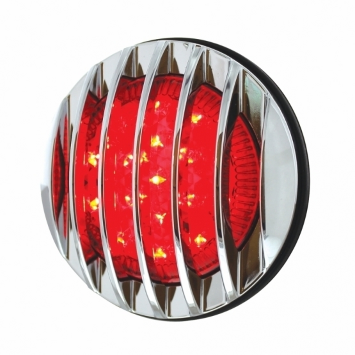 17 LED 1937 Ford Car Style Tail Light With Chrome Grille Style Flush Mount
