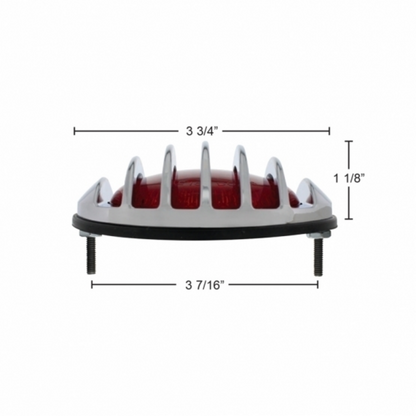 17 LED 1937 Ford Car Style Tail Light With Chrome Grille Style Flush Mount