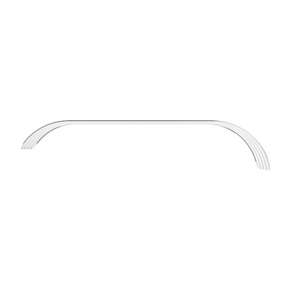 120" 430 Stainless Steel (16ga) Beaded Edge Ribbed Full Fender 60" Spread - SR Series (Pair)