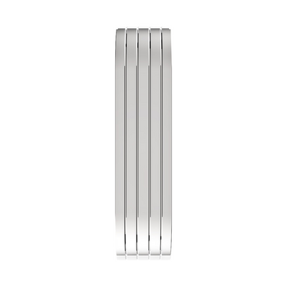 120" 430 Stainless Steel (16ga) Beaded Edge Ribbed Full Fender 60" Spread - SR Series (Pair)