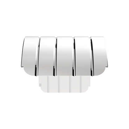 120" 430 Stainless Steel (16ga) Beaded Edge Ribbed Full Fender 60" Spread - SR Series (Pair)