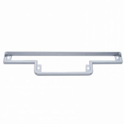 Chrome Plastic Warning Light Panel Bezel With Visor For 1990-2000 Peterbilt 379/378/377