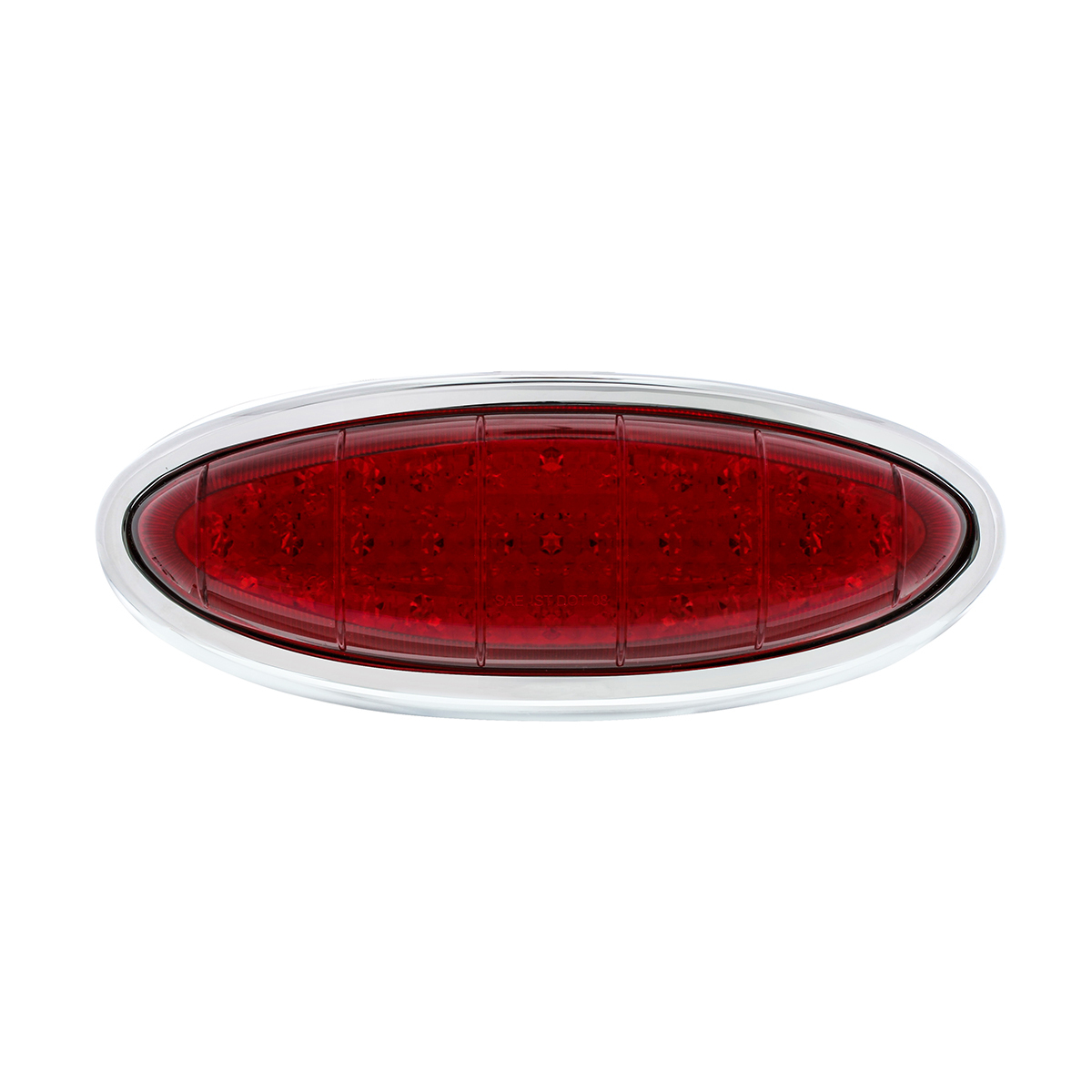 33 LED Tail Light Assembly With Chrome Bezel For 1949-50 Ford Car