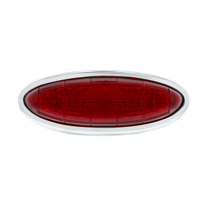 33 LED Tail Light Assembly With Chrome Bezel For 1949-50 Ford Car