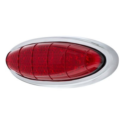 33 LED Tail Light Assembly With Chrome Bezel For 1949-50 Ford Car