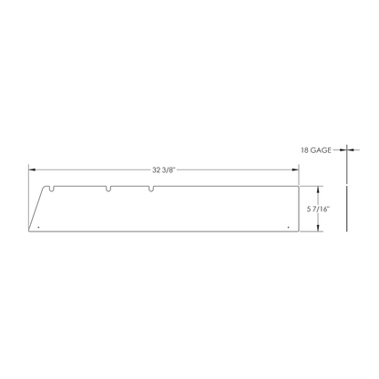 430 Stainless Steel 5" Chop Top Window Trim For 1998-2001 International 4700 (Pair)