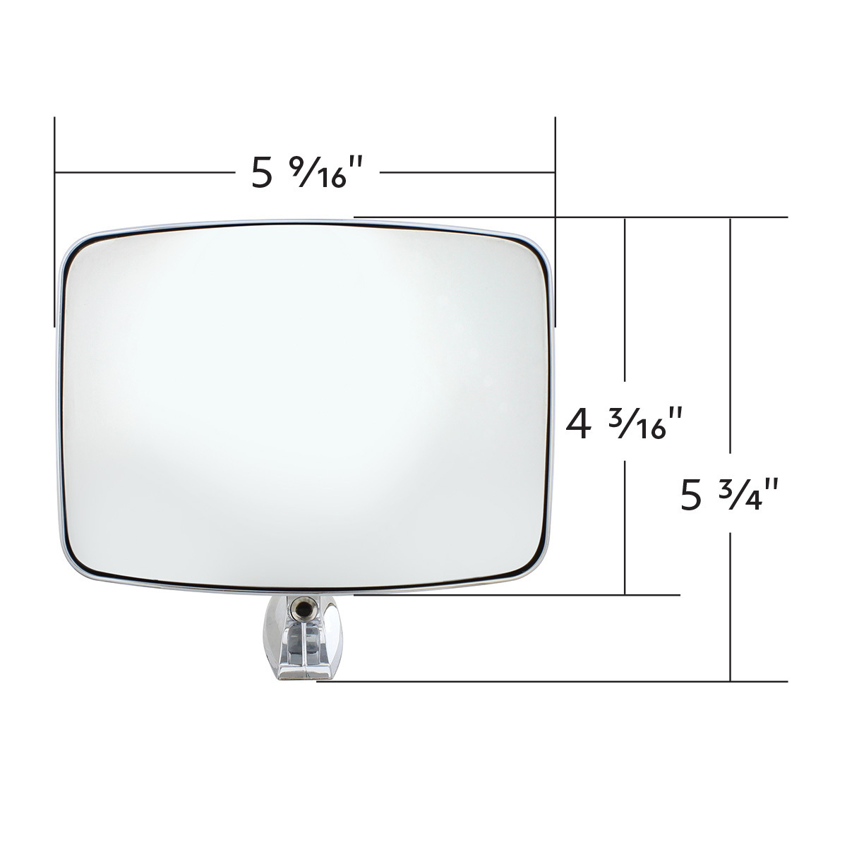 Exterior Mirror With Convex Mirror And LED Turn Signal For 1973-87 Chevy & GMC Truck - R/H