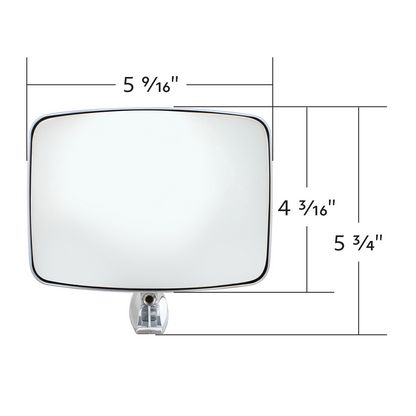 Exterior Mirror With Convex Mirror And LED Turn Signal For 1973-87 Chevy & GMC Truck - R/H