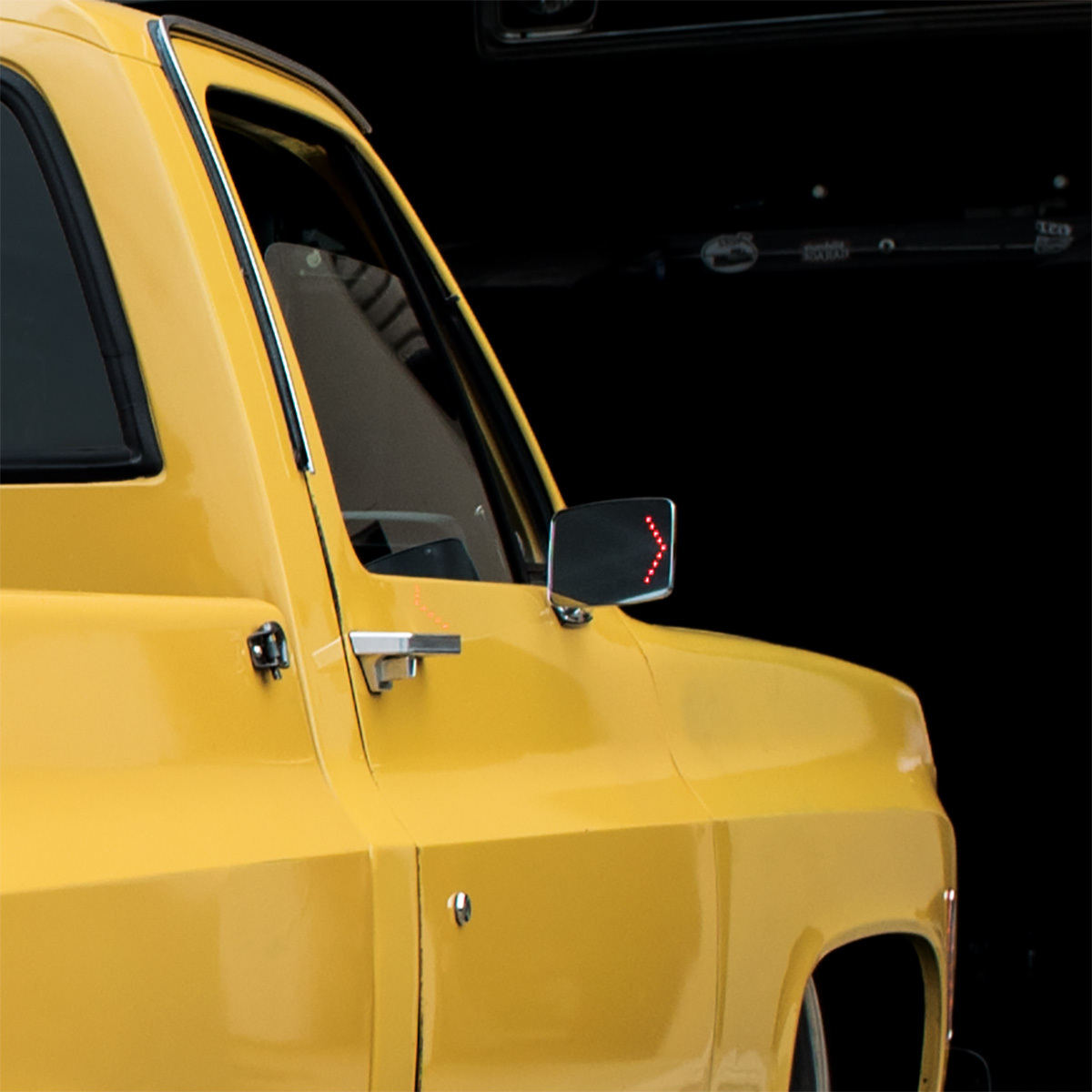 Exterior Mirror With Convex Mirror And LED Turn Signal For 1973-87 Chevy & GMC Truck - R/H