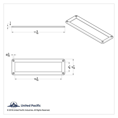 Chrome Plastic A/C Control Bezel