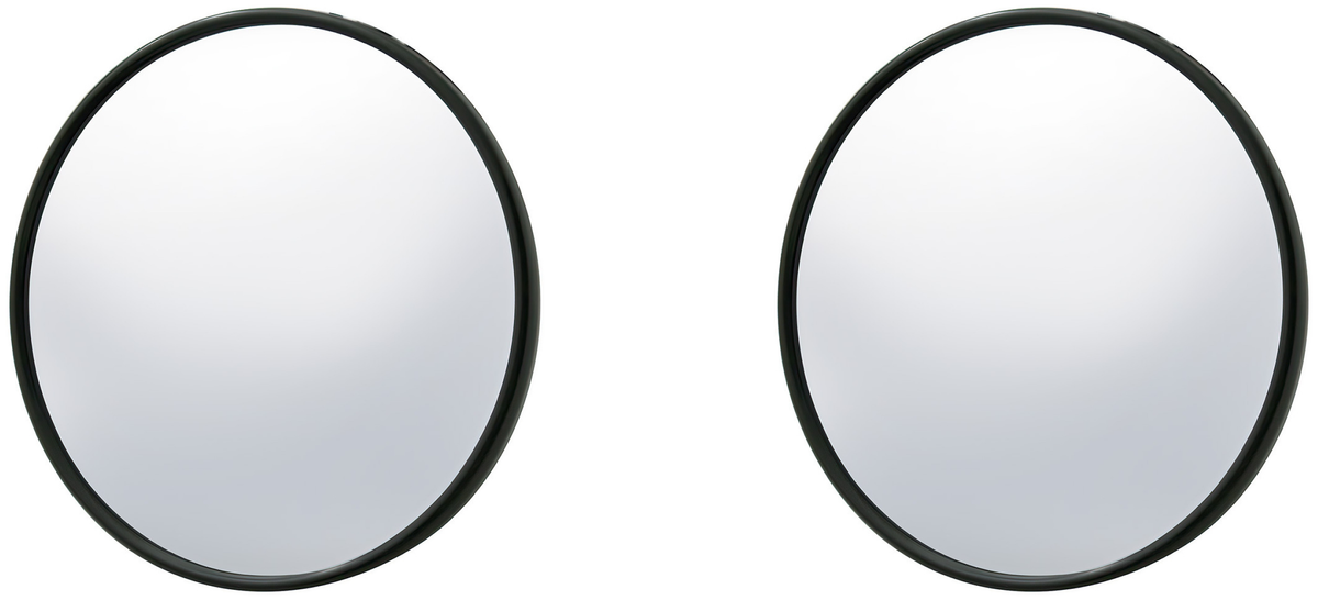 5" Black Smooth Mirror Head For 1947-1972 Chevrolet & GMC Truck (2pcs)