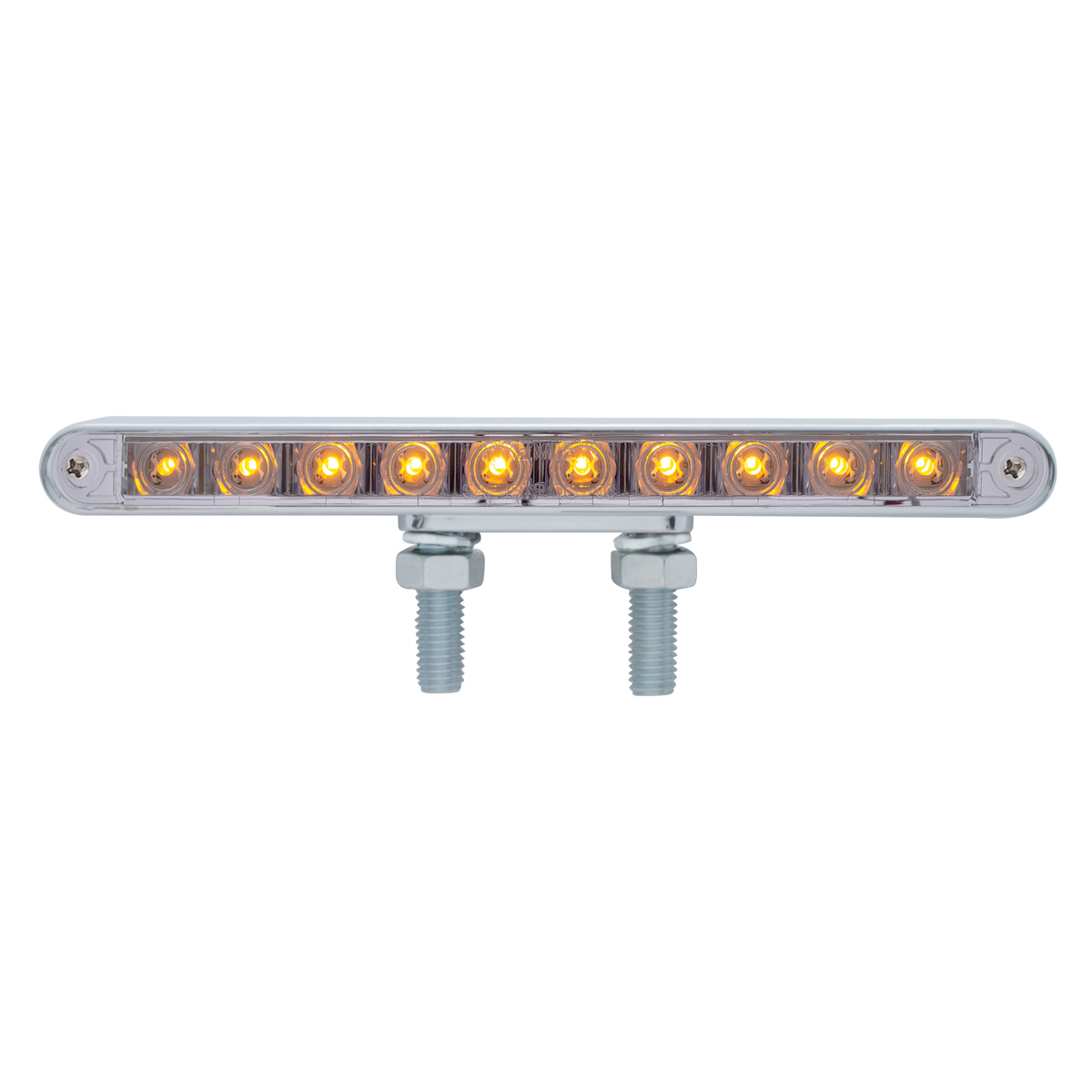 20 LED 9" Double Face Light Bar - Amber LED/Clear Lens