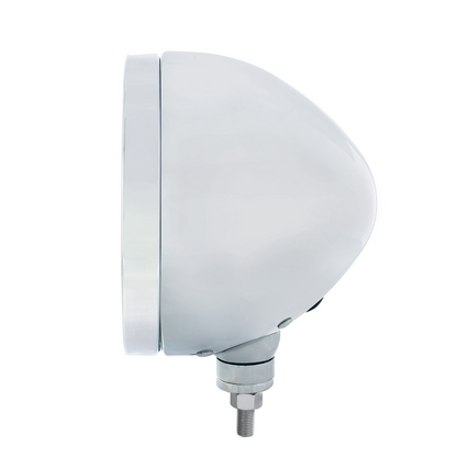 Stainless Steel "BULLET" Classic Headlight Housing - No Turn Signal
