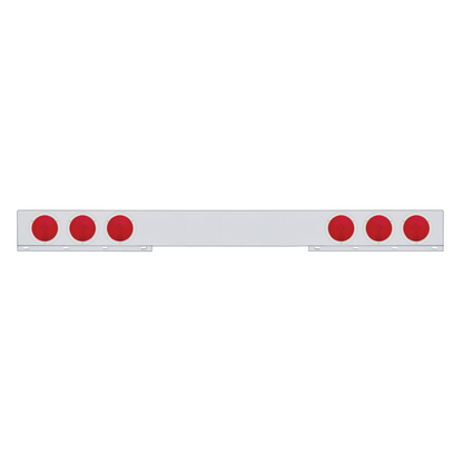 Stainless Steel Light Bar With Six 4" Lights & Stainless Steel Bezel