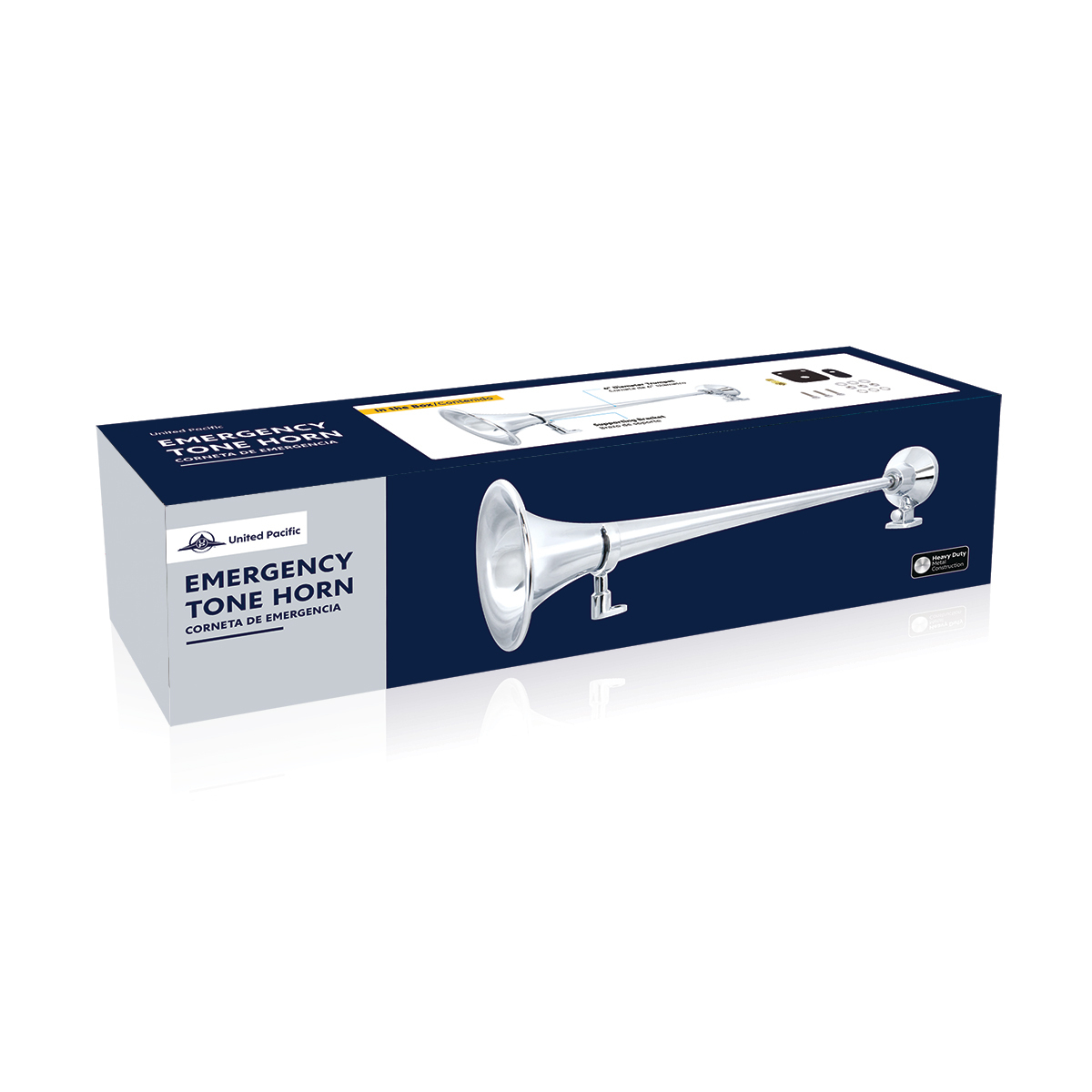 Chrome Emergency Tone Horn - 25 1/2" Length