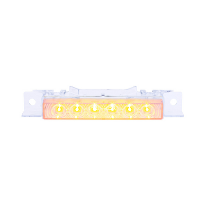 6 LED Exterior Visor Light For 1996-2024 Volvo VNL-Amber LED/Clear Lens