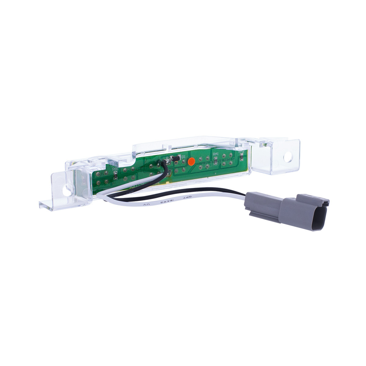 6 LED Exterior Visor Light For 1996-2024 Volvo VNL-Amber LED/Clear Lens