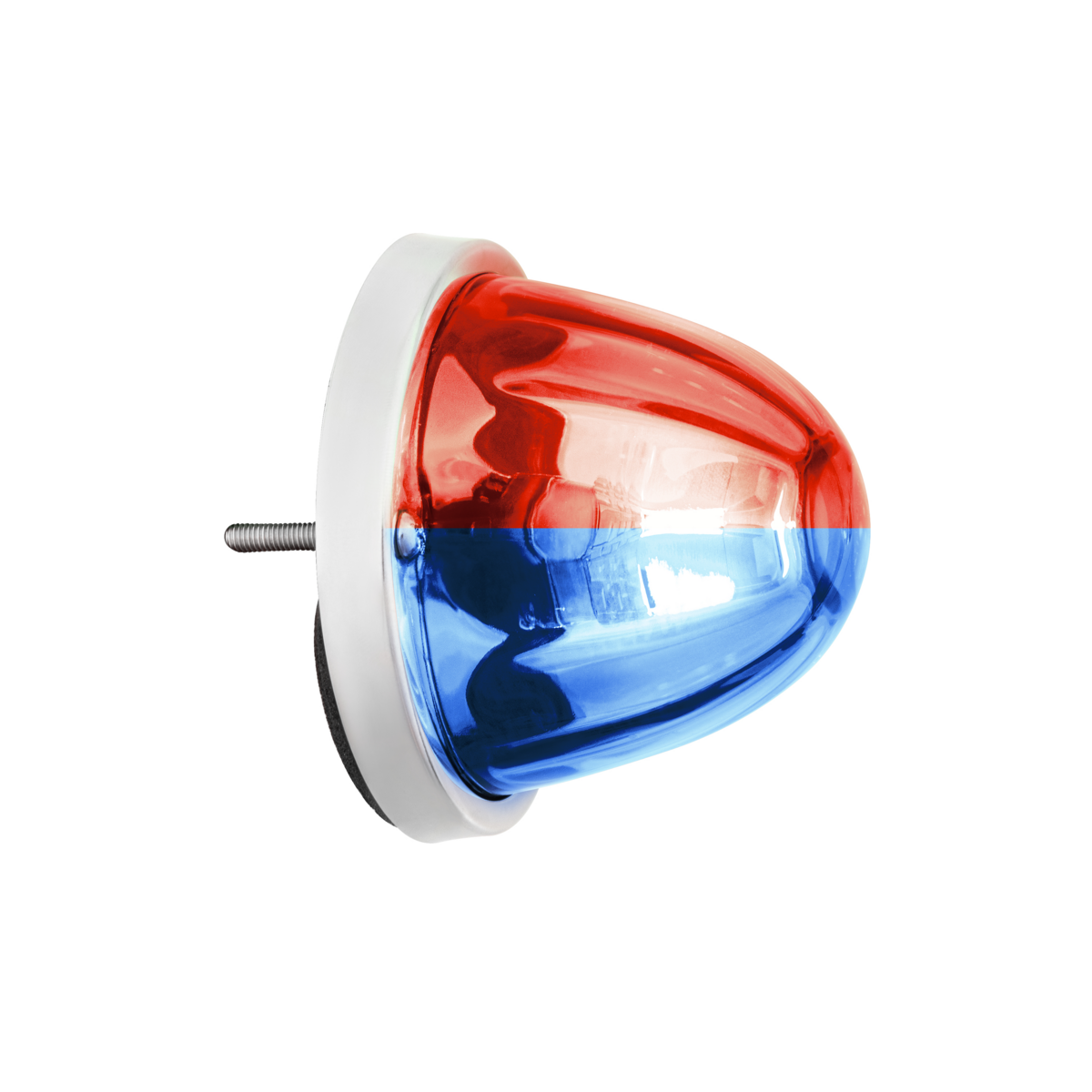360-Degree Double Fury LED Bulb Glass Watermelon Flush Mount Kit-Red & Blue LED