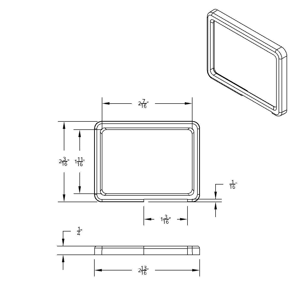 Kenworth Center Dash Indicator Bezel - Automatic