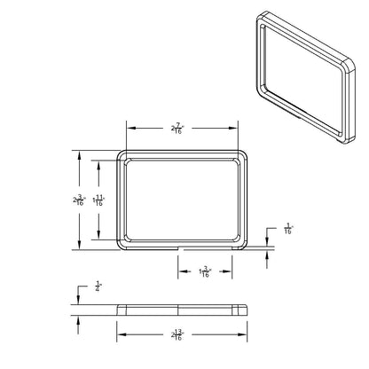 Kenworth Center Dash Indicator Bezel - Automatic