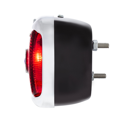 Tail Light Assembly With Black Housing & Blue Dot For 1940-53 Chevy & GMC Truck - R/H