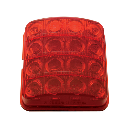 16 LED Tail Light For 1951-52 Chevy Passenger Car, Red Lens