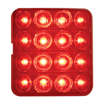 16 LED Tail Light For 1951-52 Chevy Passenger Car, Red Lens