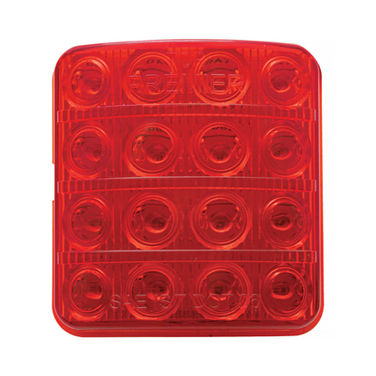 16 LED Tail Light For 1951-52 Chevy Passenger Car, Red Lens